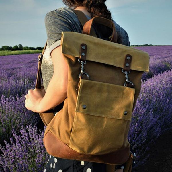vintage canvas outdoor roll rucksack bag for mens waterproof anti-theft backpacks backpack
vintage canvas outdoor roll rucksack bag for mens waterproof anti-theft backpacks backpack