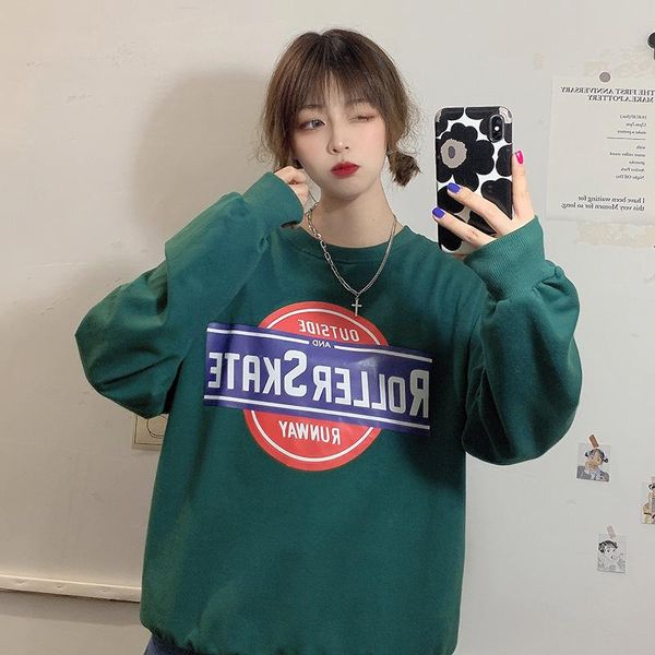 spring loose casual round neck long-sleeved harajuku pullover fashion letter printing hip-hop sweatshirt women women's hoodies & sweats, Black
spring loose casual round neck long-sleeved harajuku pullover fashion letter printing hip-hop sweatshirt women women's hoodies & sweats, Black