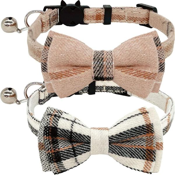 cat collars & leads breakaway set with cute bow tie and bell adjustable fsoft comfortable for kitten some puppies (beige+brown)
cat collars & leads breakaway set with cute bow tie and bell adjustable fsoft comfortable for kitten some puppies (beige+brown)