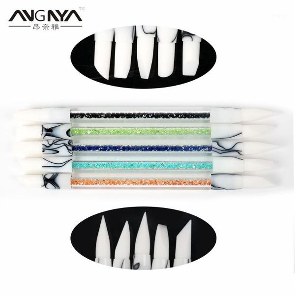 5pcs/set double head soft silicone nail art sculpture pen rhinestone handle for emboss carving craft polish manicure tool1, Yellow
5pcs/set double head soft silicone nail art sculpture pen rhinestone handle for emboss carving craft polish manicure tool1, Yellow
