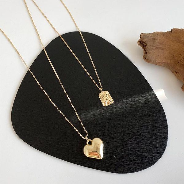 pendant necklaces minimalist gold color irregular square geometric necklace for women gifts love heart metallic chain jewelry, Silver
pendant necklaces minimalist gold color irregular square geometric necklace for women gifts love heart metallic chain jewelry, Silver
