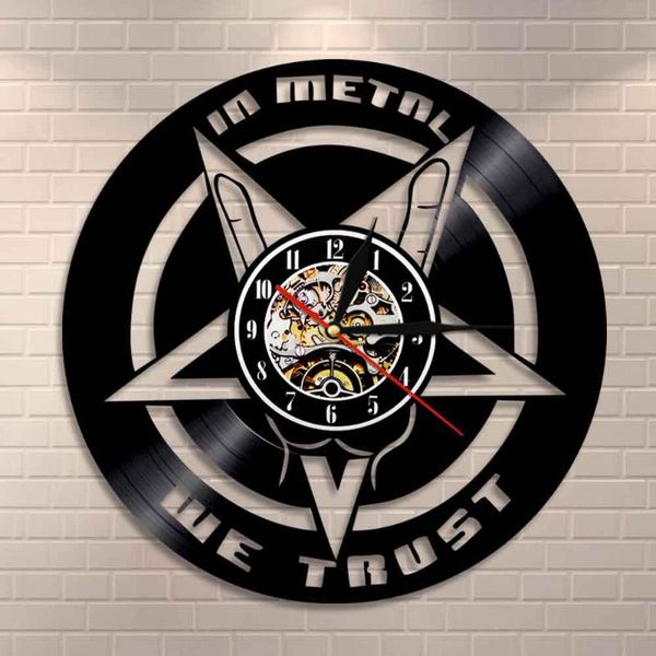 wall clocks in metal we trust music quote rock hand clock and roll heavy record gift for lovers
wall clocks in metal we trust music quote rock hand clock and roll heavy record gift for lovers