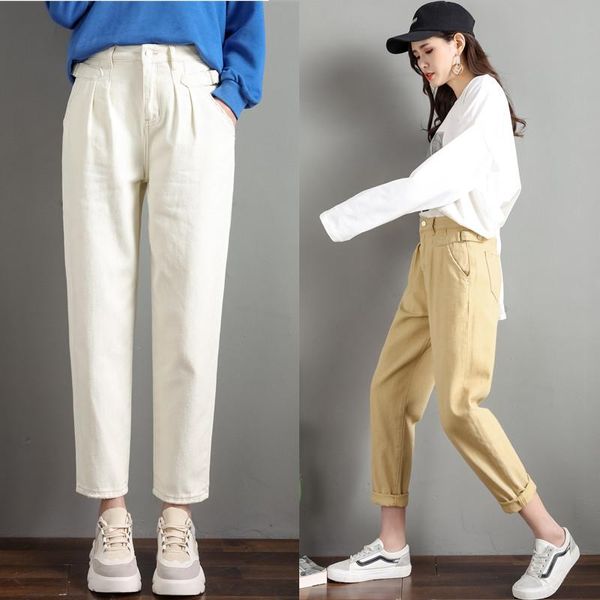 women's pants & capris female harem women trousers loose casual solid color plus size summer ankle-length, Black;white
women's pants & capris female harem women trousers loose casual solid color plus size summer ankle-length, Black;white