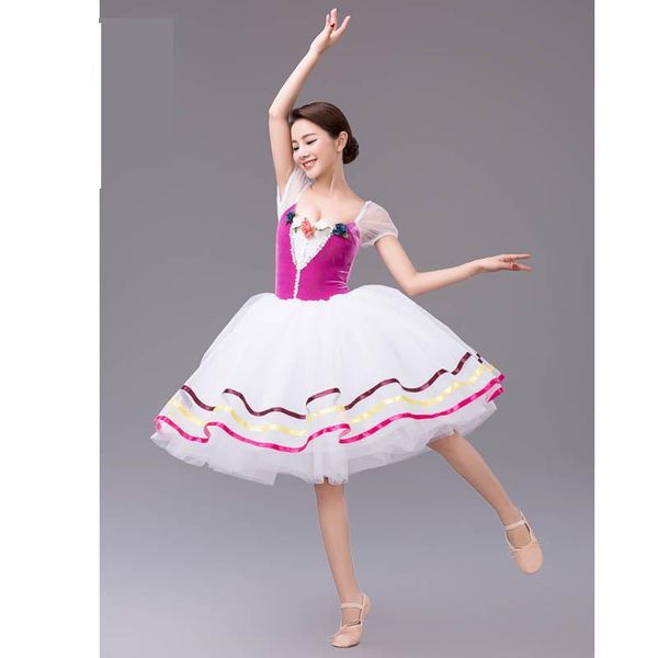 stage wear children's women's white long ballet professional dance skirt performance dress, Black;red
stage wear children's women's white long ballet professional dance skirt performance dress, Black;red