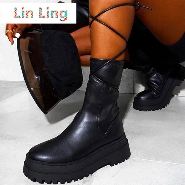 boots rimocy fashion cross strap leather ankle for women punk chunky platform motorcycle woman plus size waterproof botas, Black
boots rimocy fashion cross strap leather ankle for women punk chunky platform motorcycle woman plus size waterproof botas, Black
