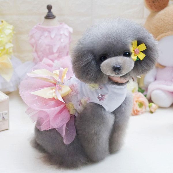 cute puppy clothing pet princess skirt wedding dresses bow dog clothes small dress apparel
cute puppy clothing pet princess skirt wedding dresses bow dog clothes small dress apparel