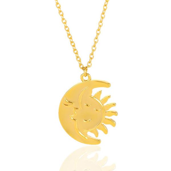 pendant necklaces bohemian moon and sun face stainless steel golden minimalist layered coin necklace for women friendship gifts, Silver
pendant necklaces bohemian moon and sun face stainless steel golden minimalist layered coin necklace for women friendship gifts, Silver
