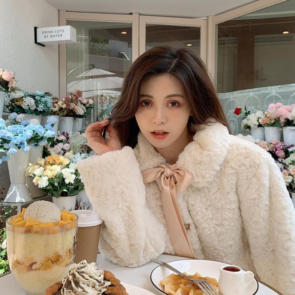 women's fur & faux 2021 spring and autumn imitation coat korean version sweet plush lovely warm lamb, Black
women's fur & faux 2021 spring and autumn imitation coat korean version sweet plush lovely warm lamb, Black