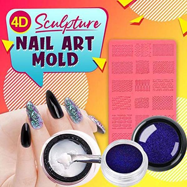nail art decorations 1 pcs mold 4d sculpture set decoration kit creative diy painting carved modeling tool, Silver;gold
nail art decorations 1 pcs mold 4d sculpture set decoration kit creative diy painting carved modeling tool, Silver;gold