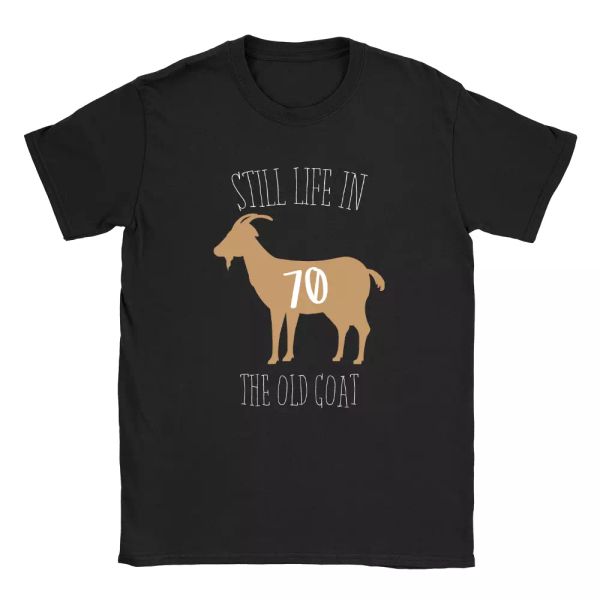 still life in the old goat 70 mens t-shirt 70th years old birthday gift present, White;black
still life in the old goat 70 mens t-shirt 70th years old birthday gift present, White;black
