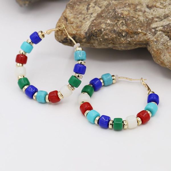 hoop & huggie women's jewelry boho earrings colorful resin beads female girls accessories gifts, Golden;silver
hoop & huggie women's jewelry boho earrings colorful resin beads female girls accessories gifts, Golden;silver