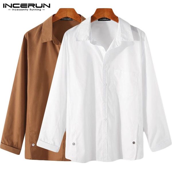 leisure turn down collar blouse incerun men solid long sleeve shirts spring casual buttons chemise man loose pocket camisa s-5xl men's, White;black
leisure turn down collar blouse incerun men solid long sleeve shirts spring casual buttons chemise man loose pocket camisa s-5xl men's, White;black