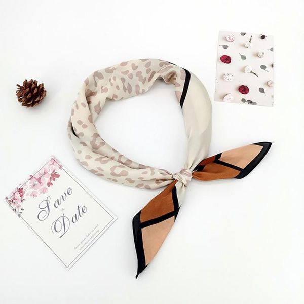 women square scarf leopard plaid imitation silk bandana elegant lady neckerchief scarves, Blue;gray
women square scarf leopard plaid imitation silk bandana elegant lady neckerchief scarves, Blue;gray