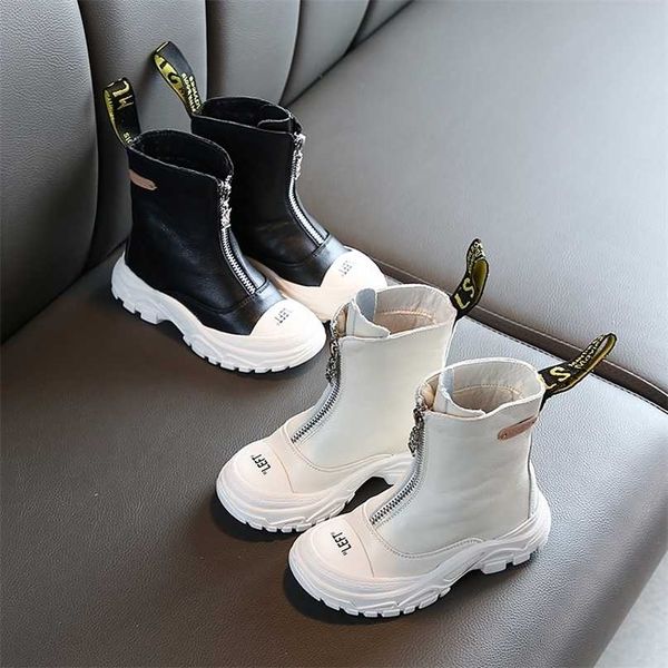 children' shoes spring boys girls microfiber leather martin boots anti-kick soft bottom wearable size 26 to 37 211102, Black;grey
children' shoes spring boys girls microfiber leather martin boots anti-kick soft bottom wearable size 26 to 37 211102, Black;grey
