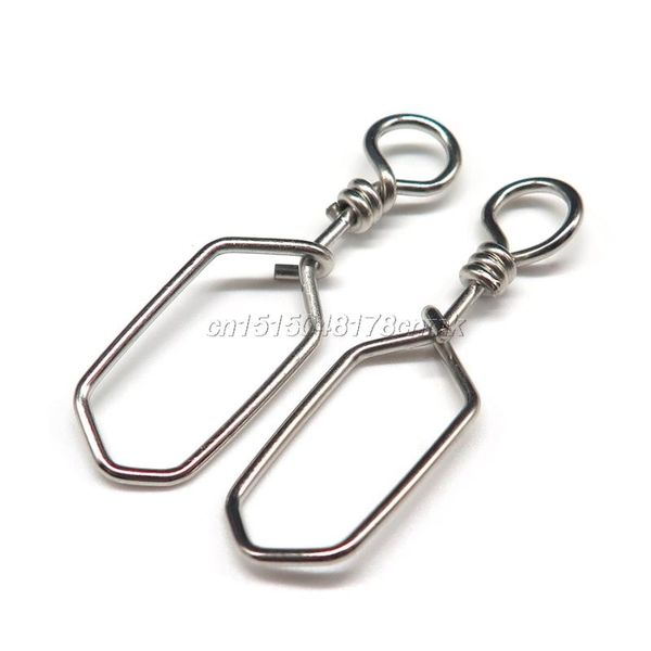 fishing hooks minfishing 100 pcs/lot square clips stainless steel snap accessories hook connector
fishing hooks minfishing 100 pcs/lot square clips stainless steel snap accessories hook connector