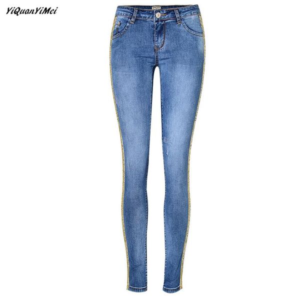 yiquanyimei fashion elastic jeans woman low waist women pants denim trousers spliced spodnie damskie jeansy women's, Blue
yiquanyimei fashion elastic jeans woman low waist women pants denim trousers spliced spodnie damskie jeansy women's, Blue