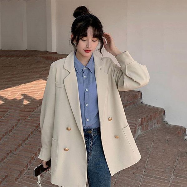 women's suits & blazers large size 4xl korean small suit jacket female design spring autumn street style solid color lady blazer jacket, White;black
women's suits & blazers large size 4xl korean small suit jacket female design spring autumn street style solid color lady blazer jacket, White;black