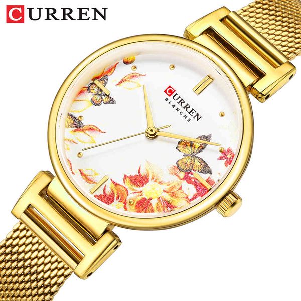 new curren watches stainless steel women watch beautiful flower design wrist watch for women summer ladies watch quartz clock1, Slivery;brown
new curren watches stainless steel women watch beautiful flower design wrist watch for women summer ladies watch quartz clock1, Slivery;brown