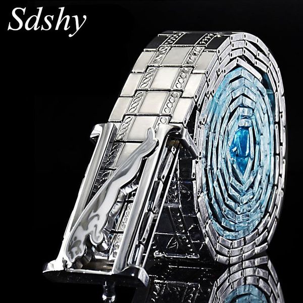 luxury men's belt metal stainless steel waist belts for men personality straps, Black;brown
luxury men's belt metal stainless steel waist belts for men personality straps, Black;brown