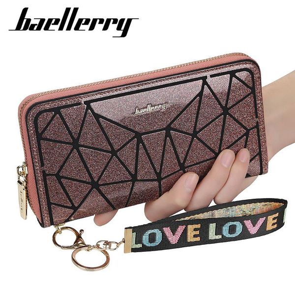 wallets baellerry wallet women's long sequin soft hand bag with diamond pattern simple zipper mobile phone, Red;black
wallets baellerry wallet women's long sequin soft hand bag with diamond pattern simple zipper mobile phone, Red;black