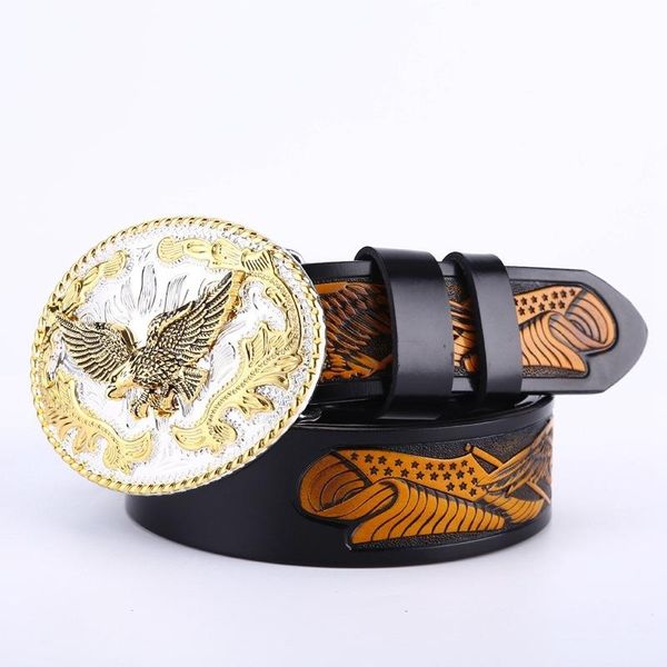 high-end creative antique leather men belt personality three-dimensional sculpture eagle cow leisure trendy punk luxury belts, Black;brown
high-end creative antique leather men belt personality three-dimensional sculpture eagle cow leisure trendy punk luxury belts, Black;brown