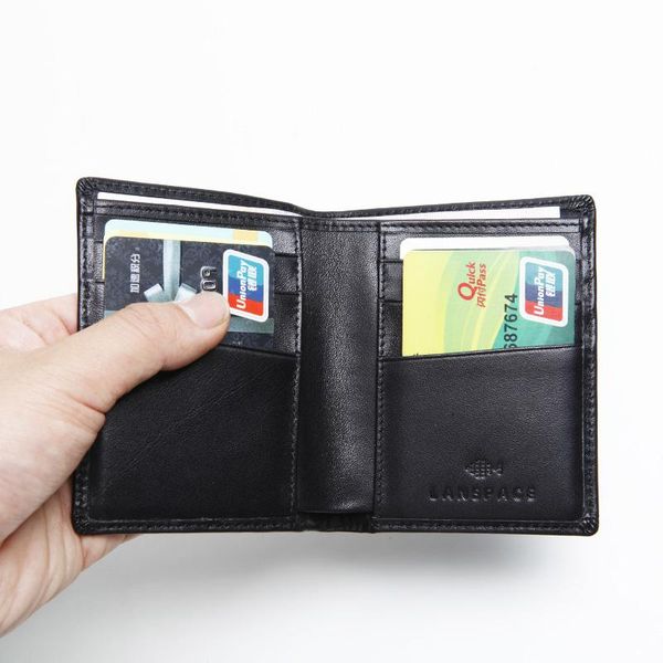 wallets lanspace leather men's wallet handmade purse designer card holder, Red;black
wallets lanspace leather men's wallet handmade purse designer card holder, Red;black