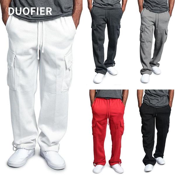 men's pants sweatpants men cargo joggers fitness training sportswear loose elastic waist trousers cotton multi-pocket male streetwear, Black
men's pants sweatpants men cargo joggers fitness training sportswear loose elastic waist trousers cotton multi-pocket male streetwear, Black