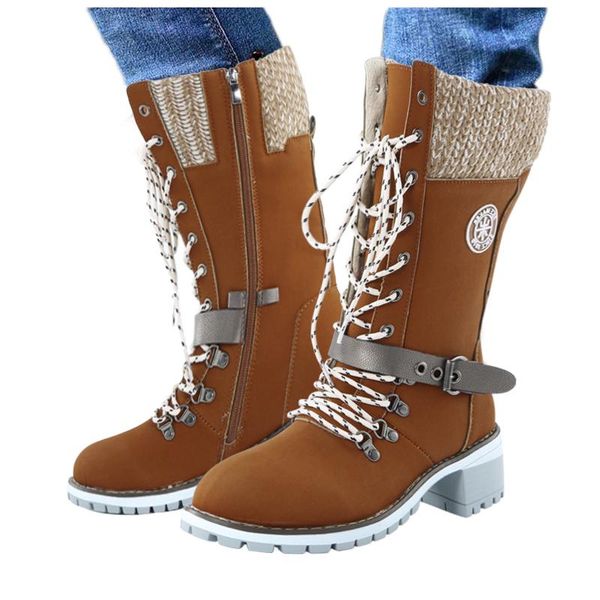 boots winter women keep warm mid-calf snow lace-up comfortable ladies chaussures femme#4, Black
boots winter women keep warm mid-calf snow lace-up comfortable ladies chaussures femme#4, Black
