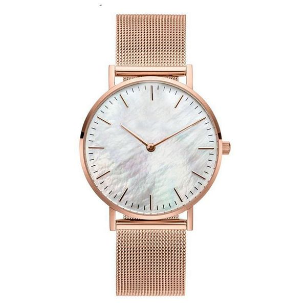 wristwatches 2021 women simple white shell dial watch luxury ladies stainless steel mesh belt quartz wrist watches montre femme, Slivery;brown
wristwatches 2021 women simple white shell dial watch luxury ladies stainless steel mesh belt quartz wrist watches montre femme, Slivery;brown