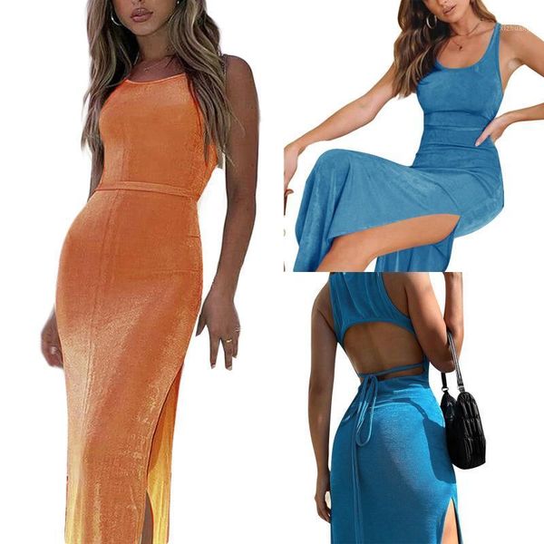 casual dresses women’s sleeveless split tight dress fashion solid color tie-up backless mid-length open back vest, Black;gray
casual dresses women’s sleeveless split tight dress fashion solid color tie-up backless mid-length open back vest, Black;gray
