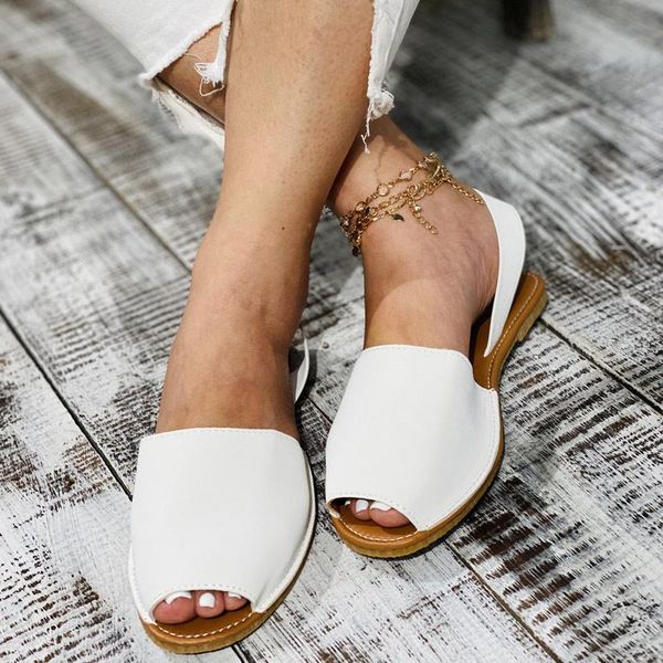 sandals summer women flats female casual peep toe shoes pu slip on elastic bands leisure solid sewing footwear plus size, Black
sandals summer women flats female casual peep toe shoes pu slip on elastic bands leisure solid sewing footwear plus size, Black