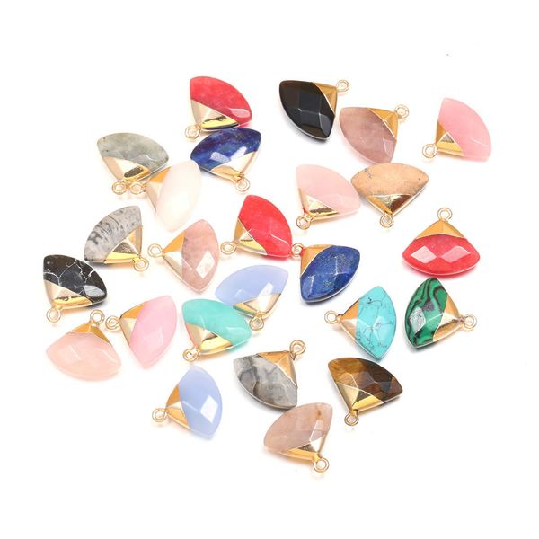 natural stone sector rose quartz lapis lazuli turquoise pendant charms diy for druzy bracelet necklace earrings jewelry making, Bronze;silver
natural stone sector rose quartz lapis lazuli turquoise pendant charms diy for druzy bracelet necklace earrings jewelry making, Bronze;silver