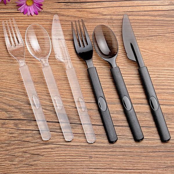disposable flatware 3-piece set tableware knife cross spoon thicken food environmentally friendly plastic
disposable flatware 3-piece set tableware knife cross spoon thicken food environmentally friendly plastic
