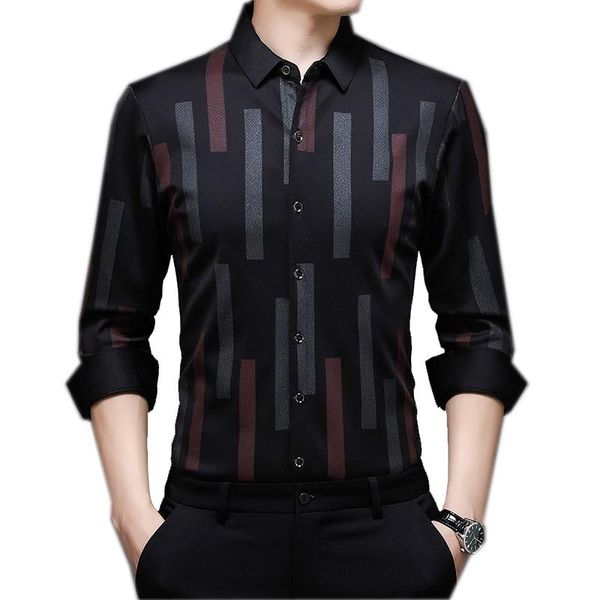 men's casual shirts mens brand shirt stripes retro vintage 35% cotton for spring autumn broadcloth long sleeve turndown collar a0823100, White;black
men's casual shirts mens brand shirt stripes retro vintage 35% cotton for spring autumn broadcloth long sleeve turndown collar a0823100, White;black