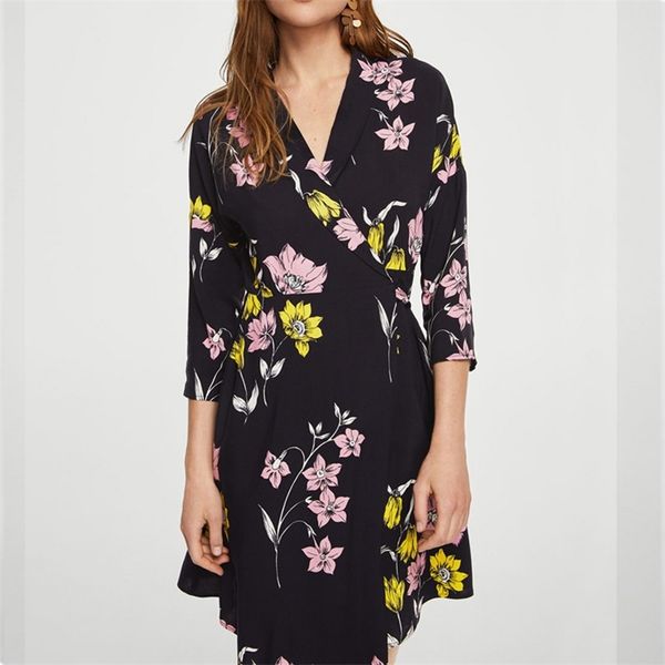 summer women dress casual flower print v-neck loose shirt ol style beach vestidos 210430, Black;gray
summer women dress casual flower print v-neck loose shirt ol style beach vestidos 210430, Black;gray