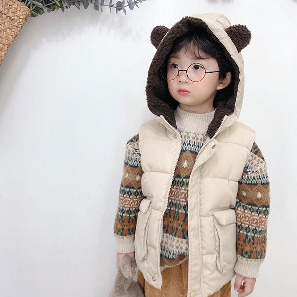 waistcoat children vest girls thick hooded cotton coat autumn/winter kids boys clothes warm fashion outerwear thicken garment, Camo
waistcoat children vest girls thick hooded cotton coat autumn/winter kids boys clothes warm fashion outerwear thicken garment, Camo