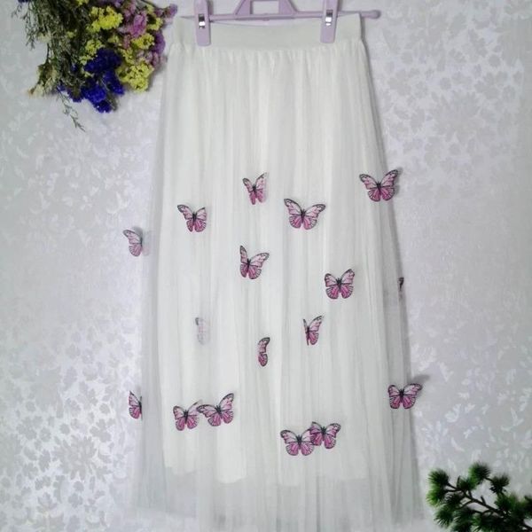 skirts butterfly embroidered mesh skirt women 2021 summer korean fashion high waist midi pleated jupe femme faldas saias y916, Black
skirts butterfly embroidered mesh skirt women 2021 summer korean fashion high waist midi pleated jupe femme faldas saias y916, Black