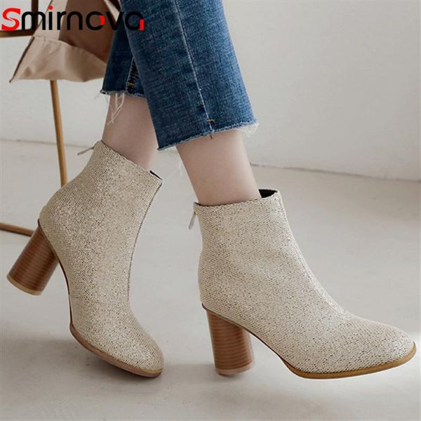 boots smirnova sequined cloth 2021 autumn winter fashion women ankle high heels pink apricot arrival female, Black
boots smirnova sequined cloth 2021 autumn winter fashion women ankle high heels pink apricot arrival female, Black