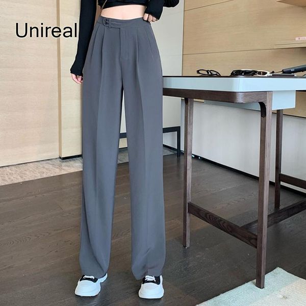 women's pants & capris unireal 2021 spring women wide leg high waist casual trousers streetwear fashion suit, Black;white
women's pants & capris unireal 2021 spring women wide leg high waist casual trousers streetwear fashion suit, Black;white