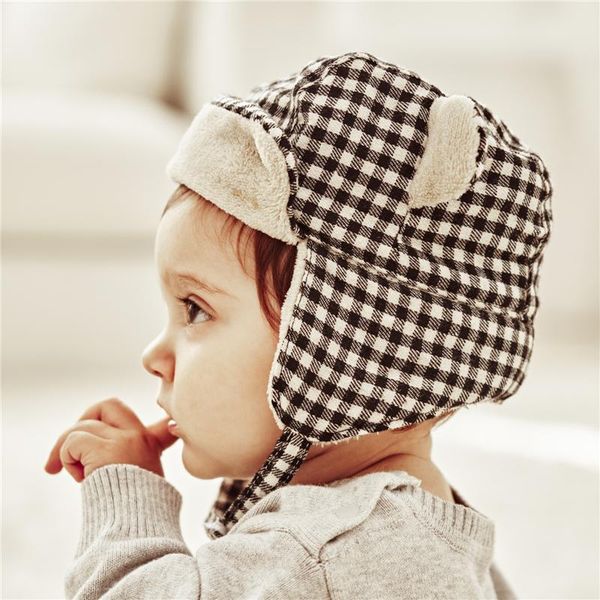 caps & hats 2021 winter european black white plaid hat bear ears plus velvet thicken baby christmas xmas gift warm infant windproof cap, Yellow
caps & hats 2021 winter european black white plaid hat bear ears plus velvet thicken baby christmas xmas gift warm infant windproof cap, Yellow