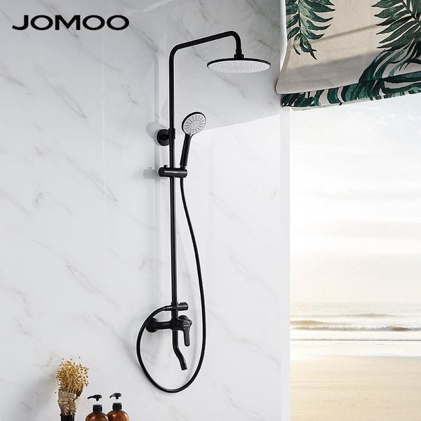 bathroom shower column high pressure water saving rainfall set matte black finish 36509-122/db-1 sets
bathroom shower column high pressure water saving rainfall set matte black finish 36509-122/db-1 sets