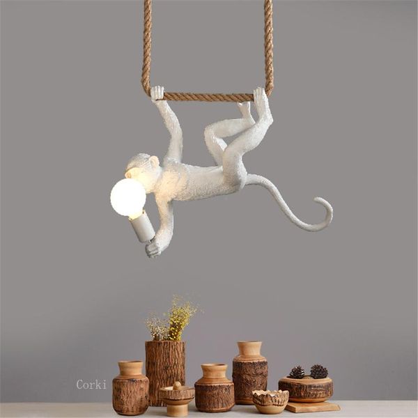 pendant lamps modern resin rope animal lights horizontal monkey lamp hanging living room light indoor 
pendant lamps modern resin rope animal lights horizontal monkey lamp hanging living room light indoor