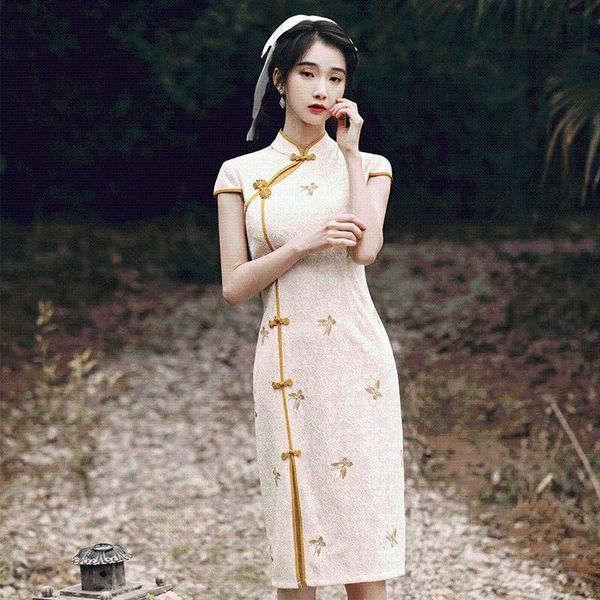 ethnic clothing summer women cheongsam vintage mini evening party dress chinese traditional qipao vestidos robe orientale lace qi pao modern, Red
ethnic clothing summer women cheongsam vintage mini evening party dress chinese traditional qipao vestidos robe orientale lace qi pao modern, Red