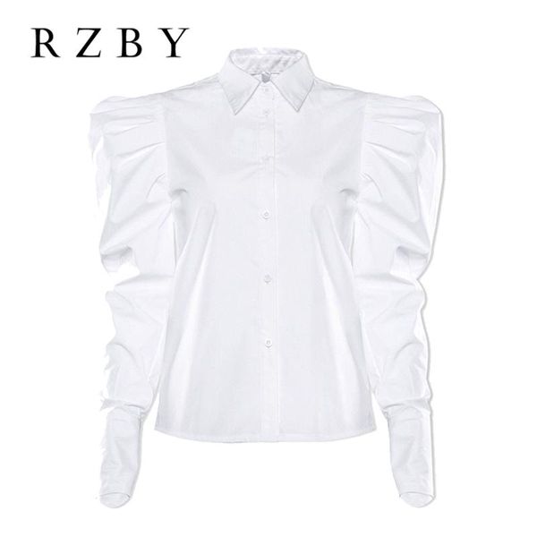 women's blouses & shirts elegant puff sleeve blouse women office lady turn down collar chemise 2021 spring femme solid fashion rzby426, White
women's blouses & shirts elegant puff sleeve blouse women office lady turn down collar chemise 2021 spring femme solid fashion rzby426, White