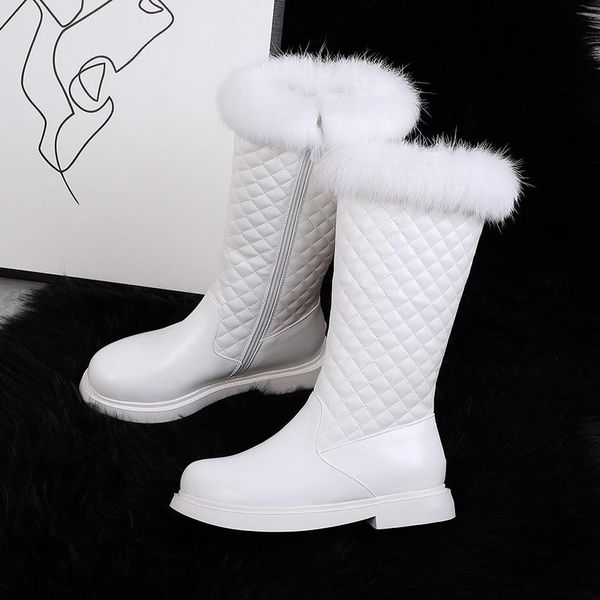 boots winter warm fur knee high womens platform snow heels side zipper female shoes thigh zapatos mujer, Black
boots winter warm fur knee high womens platform snow heels side zipper female shoes thigh zapatos mujer, Black