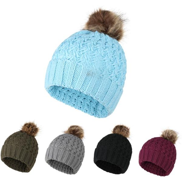 berets wholesale hat comfort warm winter knit for outdoor sport ski cap universal pompom caps, Blue;gray
berets wholesale hat comfort warm winter knit for outdoor sport ski cap universal pompom caps, Blue;gray
