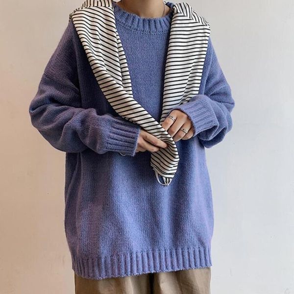 men's sweaters autumn winter solid color sweater warmth fashion casual knitted pullover men korean loose o-neck mens clothes, White;black
men's sweaters autumn winter solid color sweater warmth fashion casual knitted pullover men korean loose o-neck mens clothes, White;black