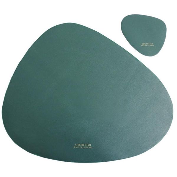 mats & pads scandinavian creative leather placemat household triple-cornered waterproof and oil proof heat pad bowl mat
mats & pads scandinavian creative leather placemat household triple-cornered waterproof and oil proof heat pad bowl mat