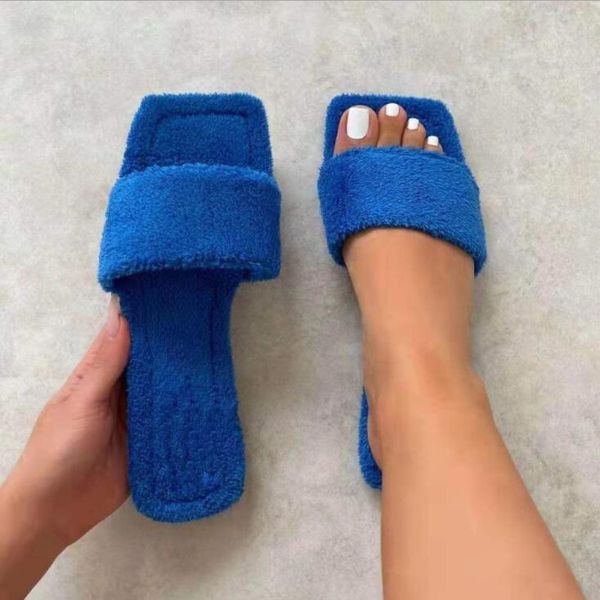 slippers 2021 women's large size women shoes personalized flip-furry square-toe flat home durable non-slip, Black
slippers 2021 women's large size women shoes personalized flip-furry square-toe flat home durable non-slip, Black