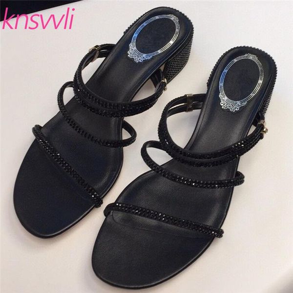 summer slippers women bling bling crystal shoes woman square heels sandals women luxury rhinestone mules heeled ladies slides, Black
summer slippers women bling bling crystal shoes woman square heels sandals women luxury rhinestone mules heeled ladies slides, Black